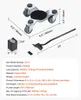 VEVOR set di 4 ruote per mobili 158x158x65mm capacità di Anteprima dell’immagine prodotto 8