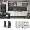 Küchenunterschrank Vicco R-Line Weiß Landhaus 60 cm mit Produktbild-Vorschau 3