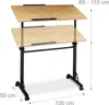 Relaxdays Laptoptisch höhenverstellbar, HxBxT: 110x100x50 Produktbild-Vorschau 3