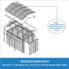 Dřevěná garáž 6 m² − komora s okny − V222xD320xŠ244 cm - Náhled obrázku produktu 6