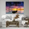 Bild auf Leinwand - Leinwandbild - Boot Sonnenuntergang See Produktbild-Vorschau 6