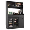 Flieks Armoire haute avec LED et portes coulissantes en Voir les images du produit 1