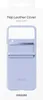 Original Samsung Flap Leather Cover Galaxy Z Flip4 Bora Produktbild-Vorschau 11