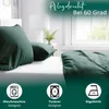 Bettwäsche Baumwolle Satin Damast 200x220 cm Dunkelgrün Set Produktbild-Vorschau 6
