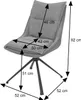 Esszimmerstuhl MCW-N71, Küchenstuhl, drehbar Auto-Return, Produktbild-Vorschau 9