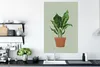 MuchoWow® Poster Pflanzen - Blumentopf - Grün 80x120 cm - Produktbild-Vorschau 3