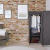 Szafa narożna Relaxdays, 3. generacja, 8 półek, 2 drążki na Podgląd zdjęcia produktu 2