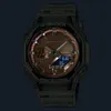 A close-up of a G-Shock watch against a dark background. Voir les images du produit