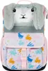 A front view of a child's backpack with a bunny design. Produktbild-Vorschau