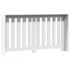 vidaXL Obloženie radiátora biele 149x20x82 cm materiál na Náhľad obrázku produktu 4