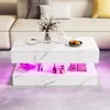 Tavolino da divano INONEFT con LED e spazio contenitivo Anteprima dell’immagine prodotto 2