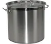 Casseruola in acciaio inox con bordo rinforzato e coperchio Anteprima dell’immagine prodotto 1