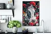 MuchoWow® MuchoWow® Gerahmtes Poster Kuh - Zeichnung - Rot Produktbild-Vorschau 3