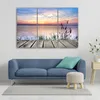 Triptyque sur toile paysages - violet 150x100 cm Feeby Voir les images du produit 2