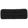 The Living Store Kopfteil-Kissen Schwarz 140 cm Stoff Produktbild-Vorschau 6