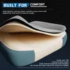 A close-up view of layered memory foam cushions, highlighting the product's comfort features. Produktbild-Vorschau