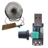A USB fan speed controller is shown next to a USB fan. Podgląd zdjęcia produktu