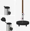 Pied de parasol 30kg Noir Granite et Acier Inoxydable Rond Voir les images du produit 10