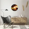 Wanduhr - Rund - Glasuhr - Drache Rock Kreatur - 40x40cm - Produktbild-Vorschau 6