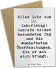 Mr. & Mrs. Panda Grußkarte Spruch 10. Geburtstag Freude - Produktbild-Vorschau 1