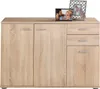 Kommode - Eiche Sonoma Nachbildung - B 106 cm - drei Türen Produktbild-Vorschau 2