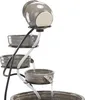 esotec Solar Kaskadenbrunnen Firenze aus Keramik, grau, Produktbild-Vorschau 4