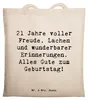 Mr. & Mrs. Panda Tote Bag Spruch 21. Geburtstag Freude - Produktbild-Vorschau 1