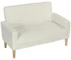 HOMCOM Sofa 2-Sitzer 130 cm Kleine Couch Getuftetes Produktbild-Vorschau 1