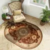 Teppich Oval Wohnzimmer Schlafzimmer Kurzflor Klassisch Produktbild-Vorschau 1