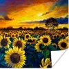 MuchoWow® Poster Gemälde - Ölfarbe - Blumen - Sonnenblume Produktbild-Vorschau 1
