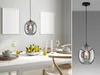 Fischer & Honsel Nayla Pendelleuchte E27 Glas rauchfarben Produktbild-Vorschau 2