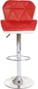 A red and white bar stool is shown from the front against a white background. Anteprima dell’immagine prodotto