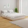 vidaXL Lit en bois massif blanc 120x190 cm Voir les images du produit 2