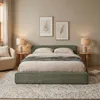 Polsterbett CURSIO mit Lattenrost 140x200, Grün – Bett mit Produktbild-Vorschau 2