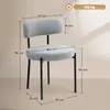 HOMCOM Esszimmerstühle, 2er-Set, moderne Küchenstühle, Produktbild-Vorschau 5