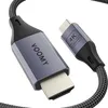 A close-up shot of a VOOMY USB-C to HDMI cable. Produktbild-Vorschau