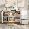 Buffet Merax avec 3 portes et 3 tiroirs, commode avec Voir les images du produit 5