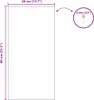 vidaXL Nástenné zrkadlo obdĺžnikové 40 x 80 cm Tvrdené sklo Náhľad obrázku produktu 7