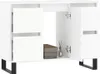 A white cabinet with two doors open, revealing a shelf with a decorative box and a diffuser. Náhľad obrázku produktu