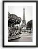 Gerahmtes Poster - Schwarzer Rahmen - Karussell Turm Eiffel Produktbild-Vorschau 1