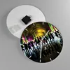 Wanduhr - Rund - Glasuhr - Disco Musik Tanz Spaß - 30x30cm Produktbild-Vorschau 2