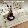 HOMCOM Ecksofa 3-Sitzer Sofa in L-Form Eckcouch mit Produktbild-Vorschau 6