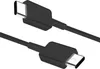 A black USB-C cable with silver connectors on a white background. Podgląd zdjęcia produktu