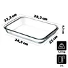 Teglia in vetro KADAX 3L, rettangolare, 39 x 23 cm Anteprima dell’immagine prodotto 3