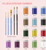 int!rend Acrylfarben Set mit 5 Pinseln und Papier - 14x Produktbild-Vorschau 2