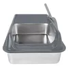 Katzentoilette Edelstahl mit Schaufel Classic Große mit Produktbild-Vorschau 10