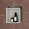 doporro Nicchia Doccia a Parete 30x30x8.3cm, Nicchia Bagno Anteprima dell’immagine prodotto 7