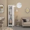 Armadio metallico per scope bianco 165 cm con ripiani e Anteprima dell’immagine prodotto 8