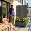 Cloison « Aaskis » avec jardinière à roulettes en acier, Voir les images du produit 5