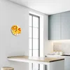 Glasuhr Wanduhr Küchenuhr Echt-Glas 30fi cm Orangen orange Produktbild-Vorschau 5
